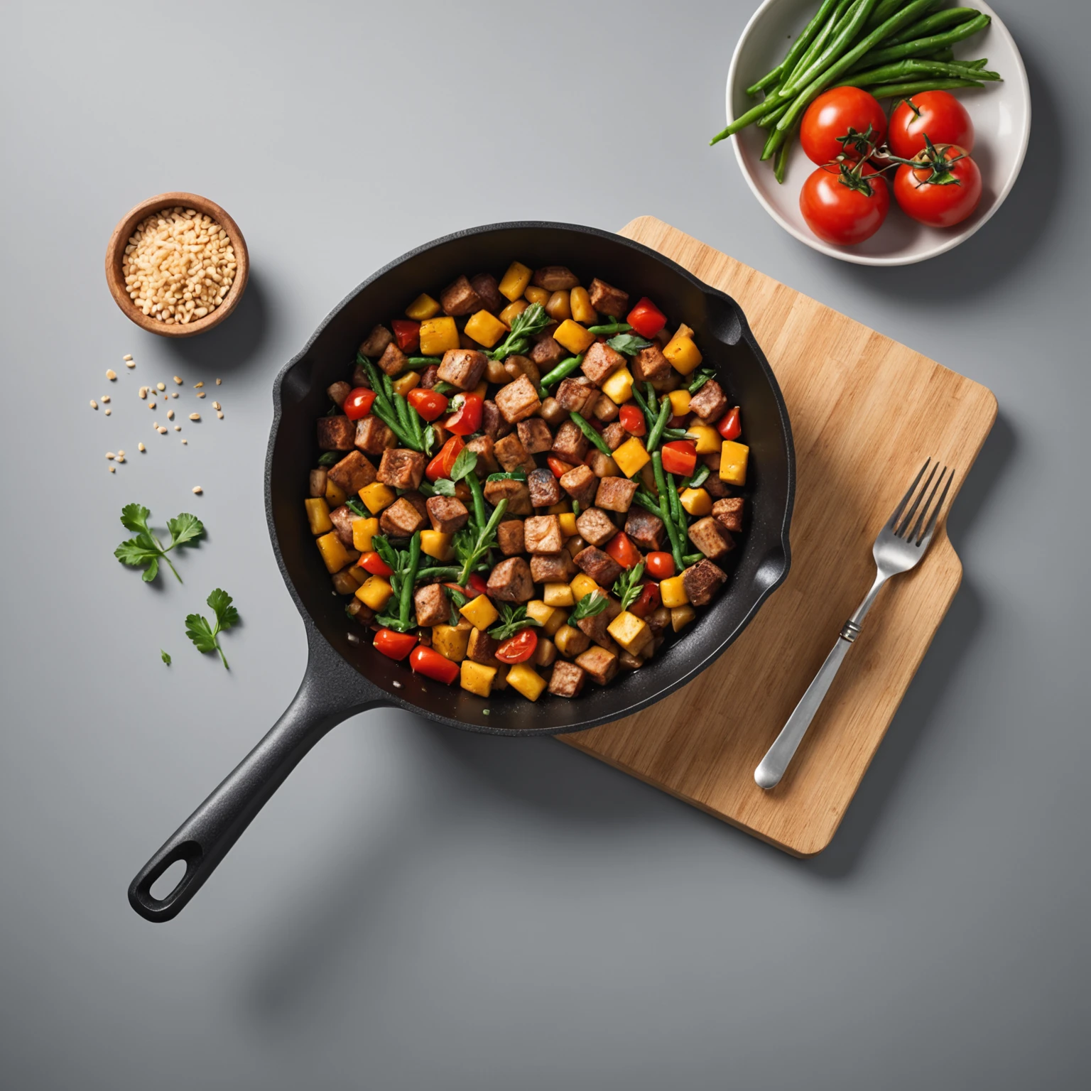 Nonstick Skillet recommended for One-Pan Caribbean Jerk Tofu with Pineapple and Bell Peppers