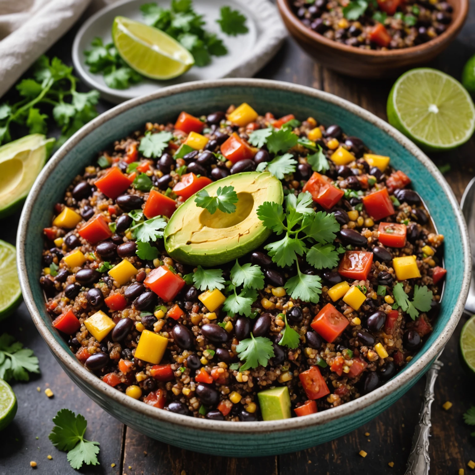 One-Pot Vegan Quinoa and Black Bean Chili