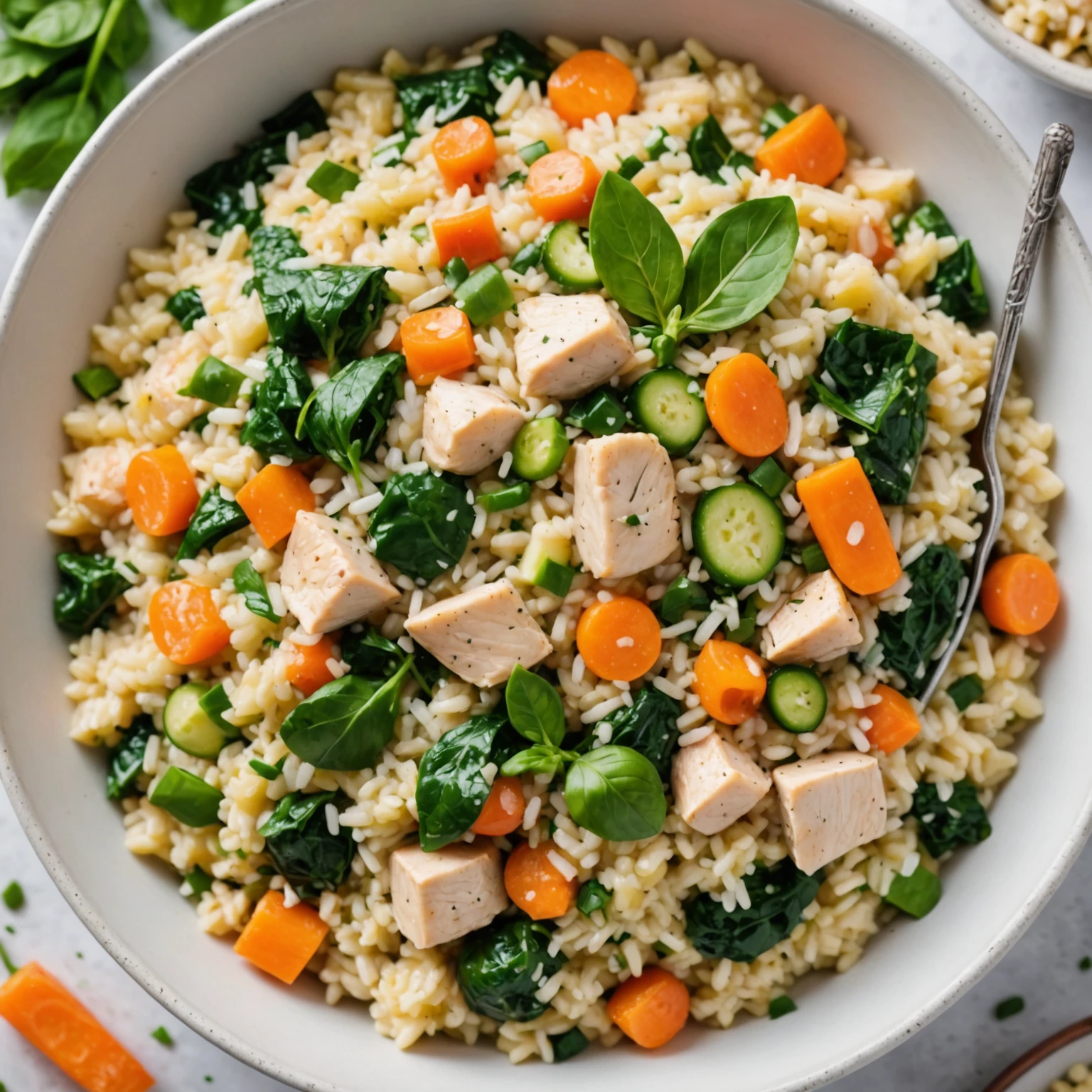Instant Pot Chicken and Vegetable Risotto