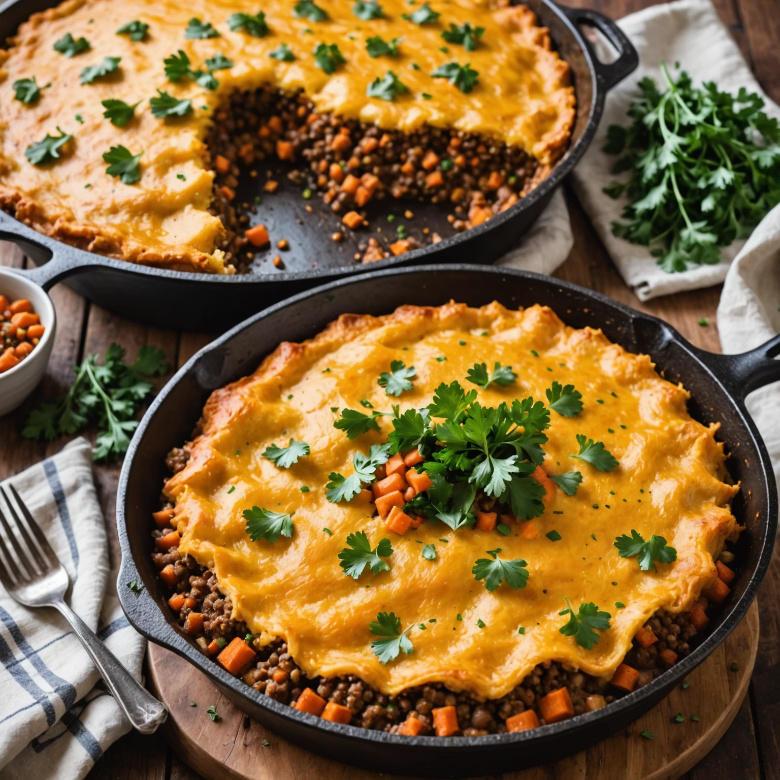 Hearty Lentil and Sweet Potato Shepherd’s Pie