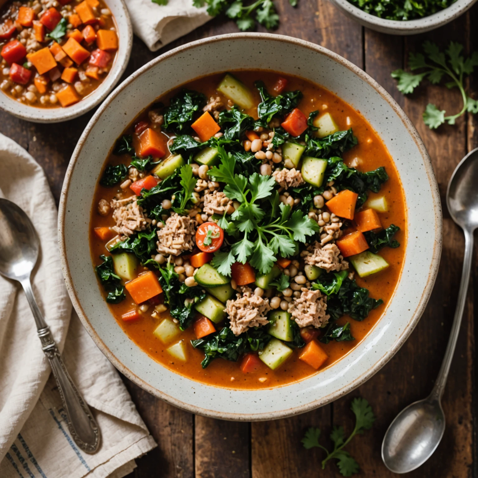 International High-Protein One-Pot Soups