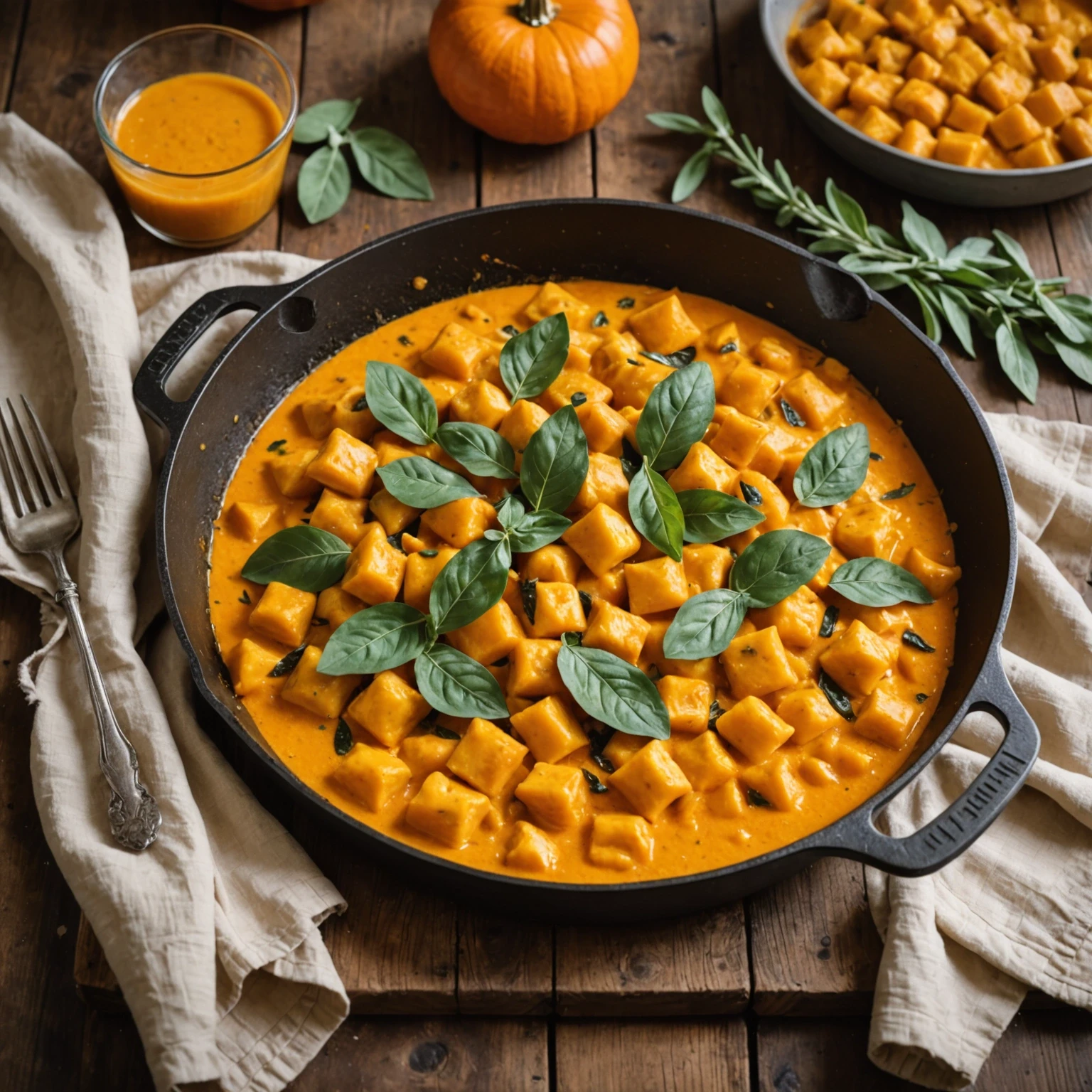 One-Pot Creamy Pumpkin Sage Gnocchi