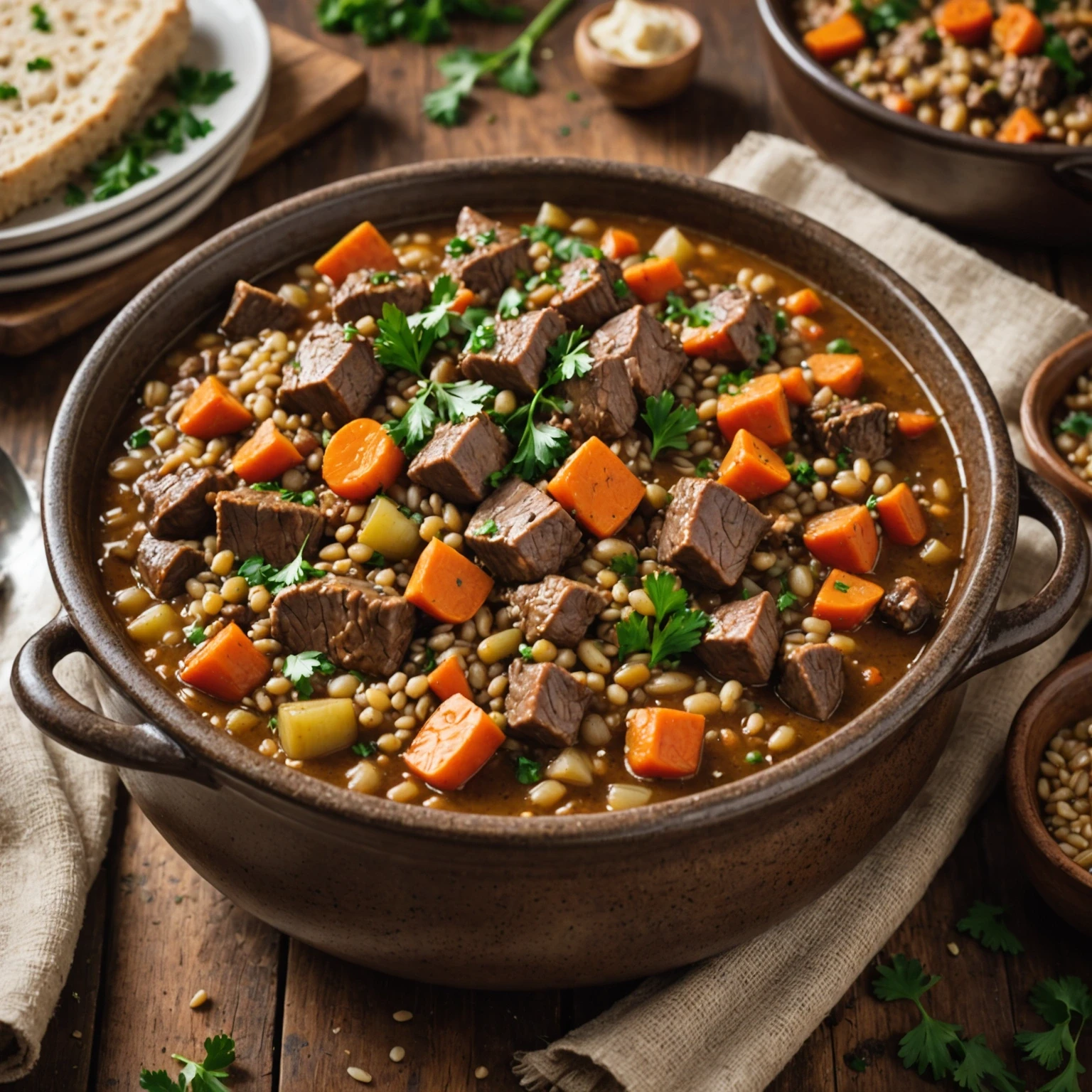 One-Pot Hearty Beef and Barley Stew