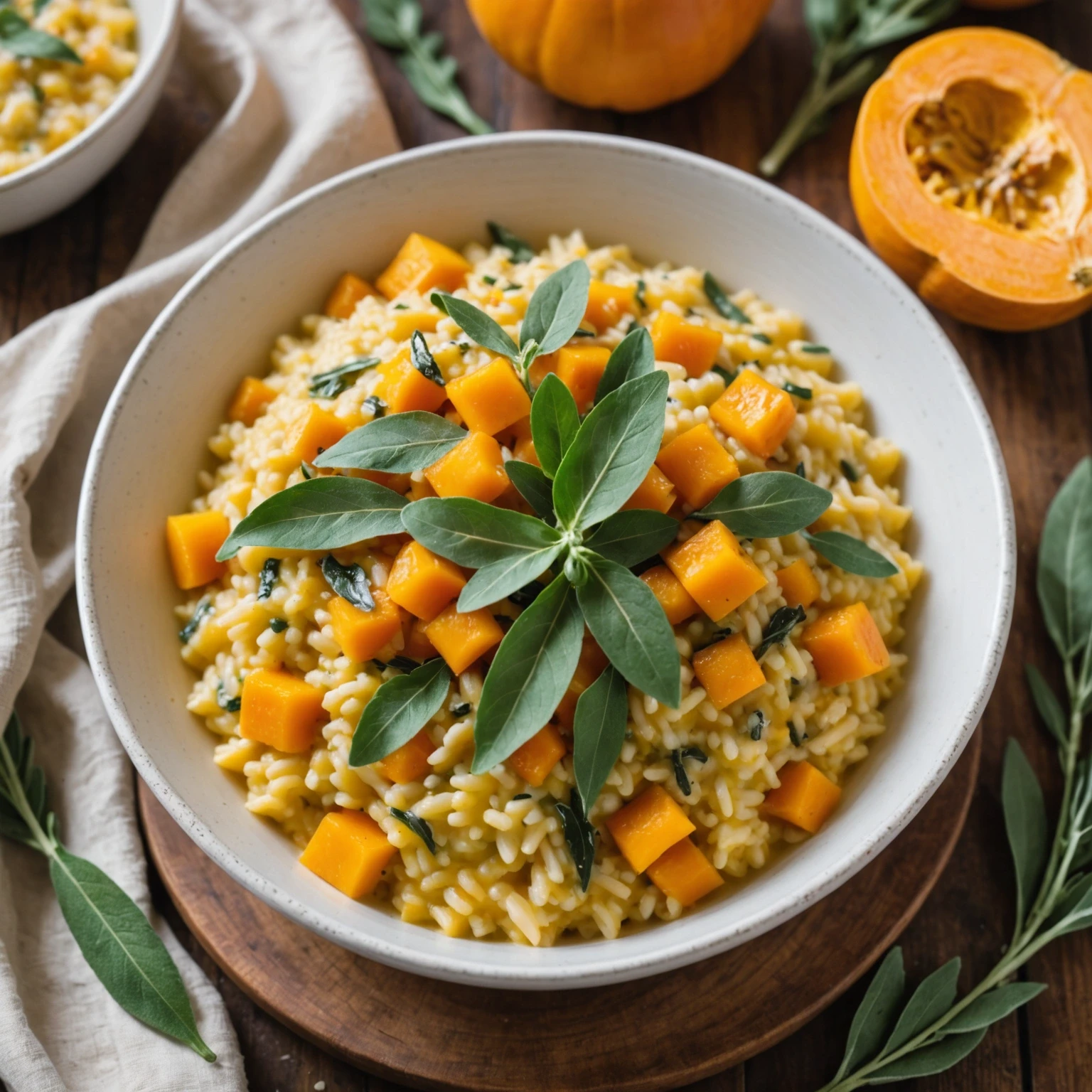 Instant Pot Creamy Butternut Squash and Sage Risotto