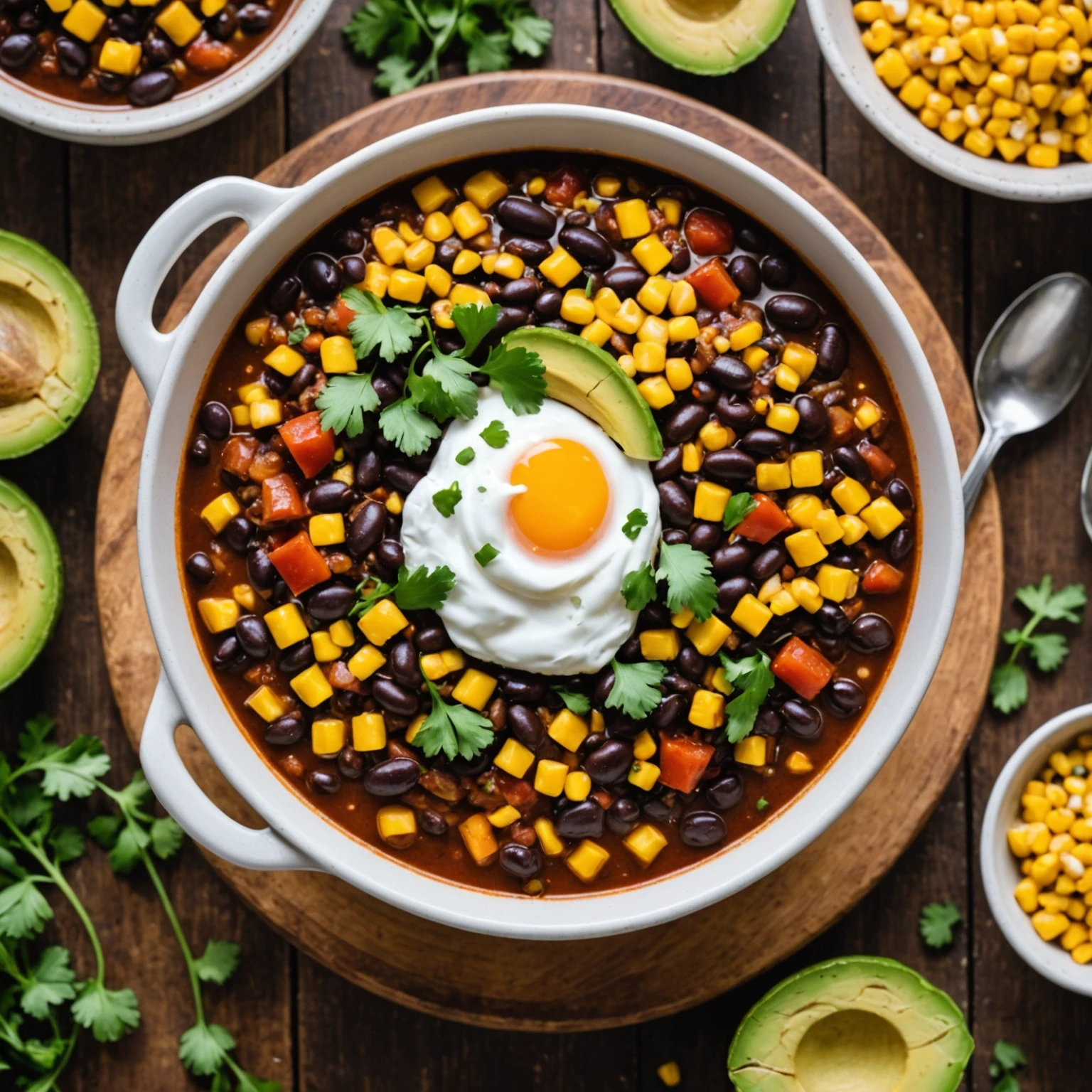 Slow Cooker Smoky Black Bean and Sweet Corn Chili