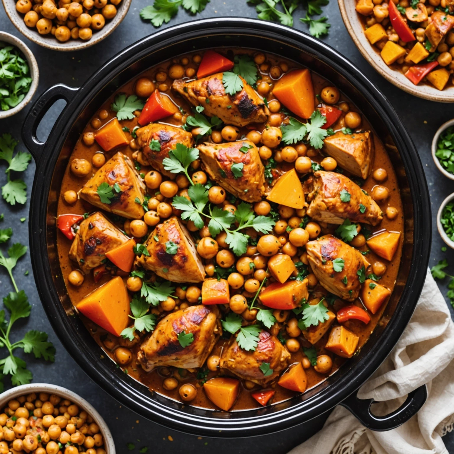 One-Pot Hearty Turkey and Chickpea Tagine
