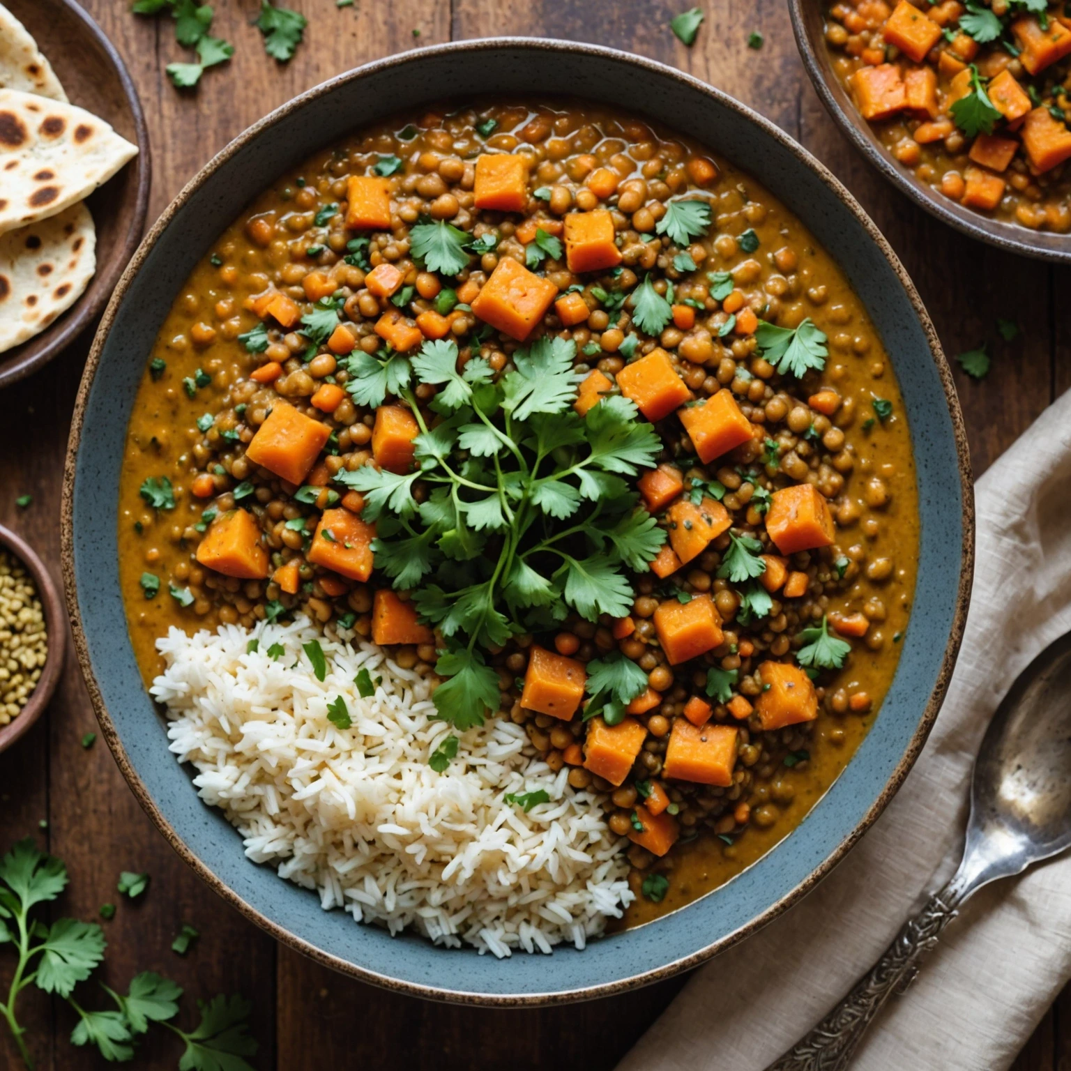One-Pot Lentil and Roasted Carrot Dahl