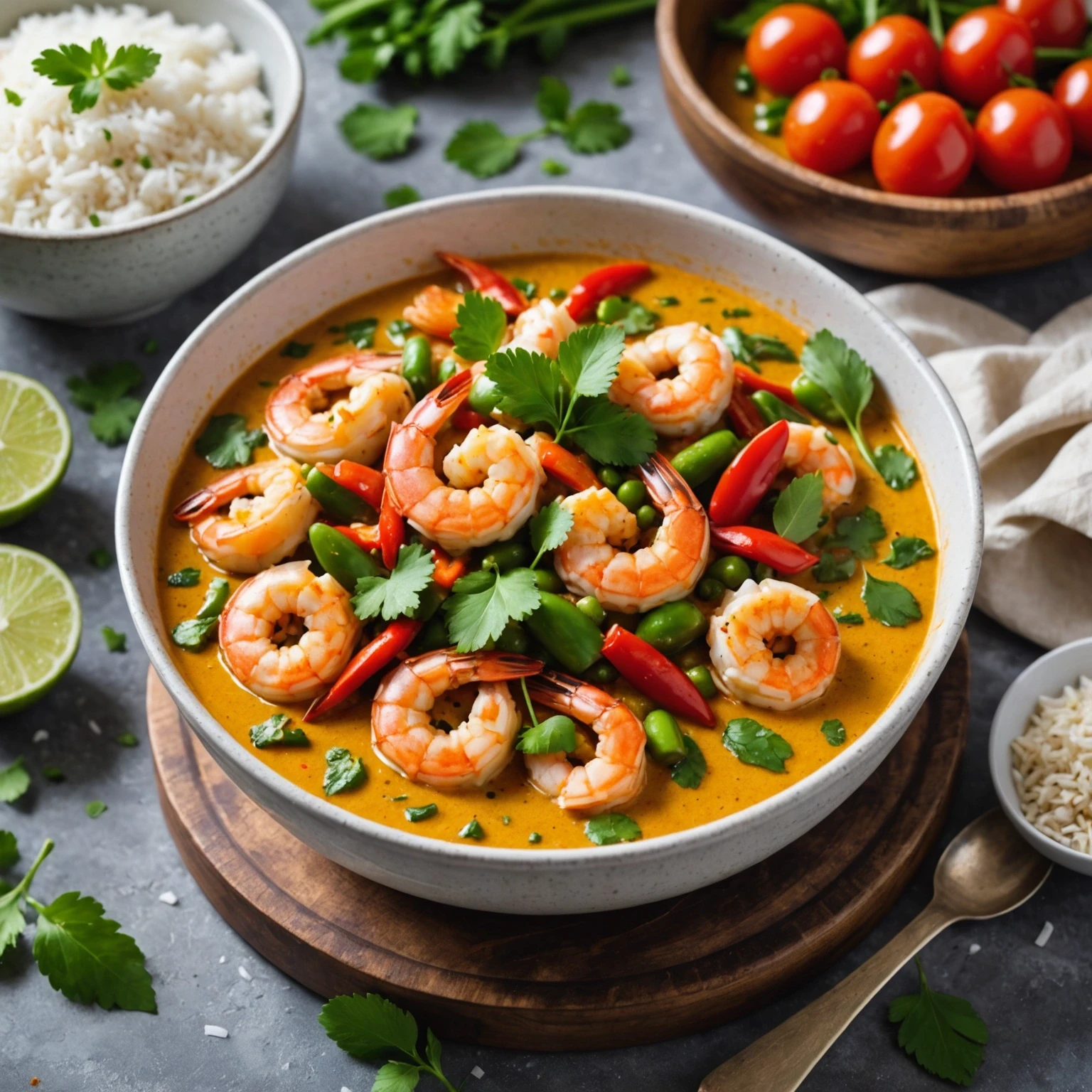 Instant Pot Coconut Lime Thai Prawn Curry