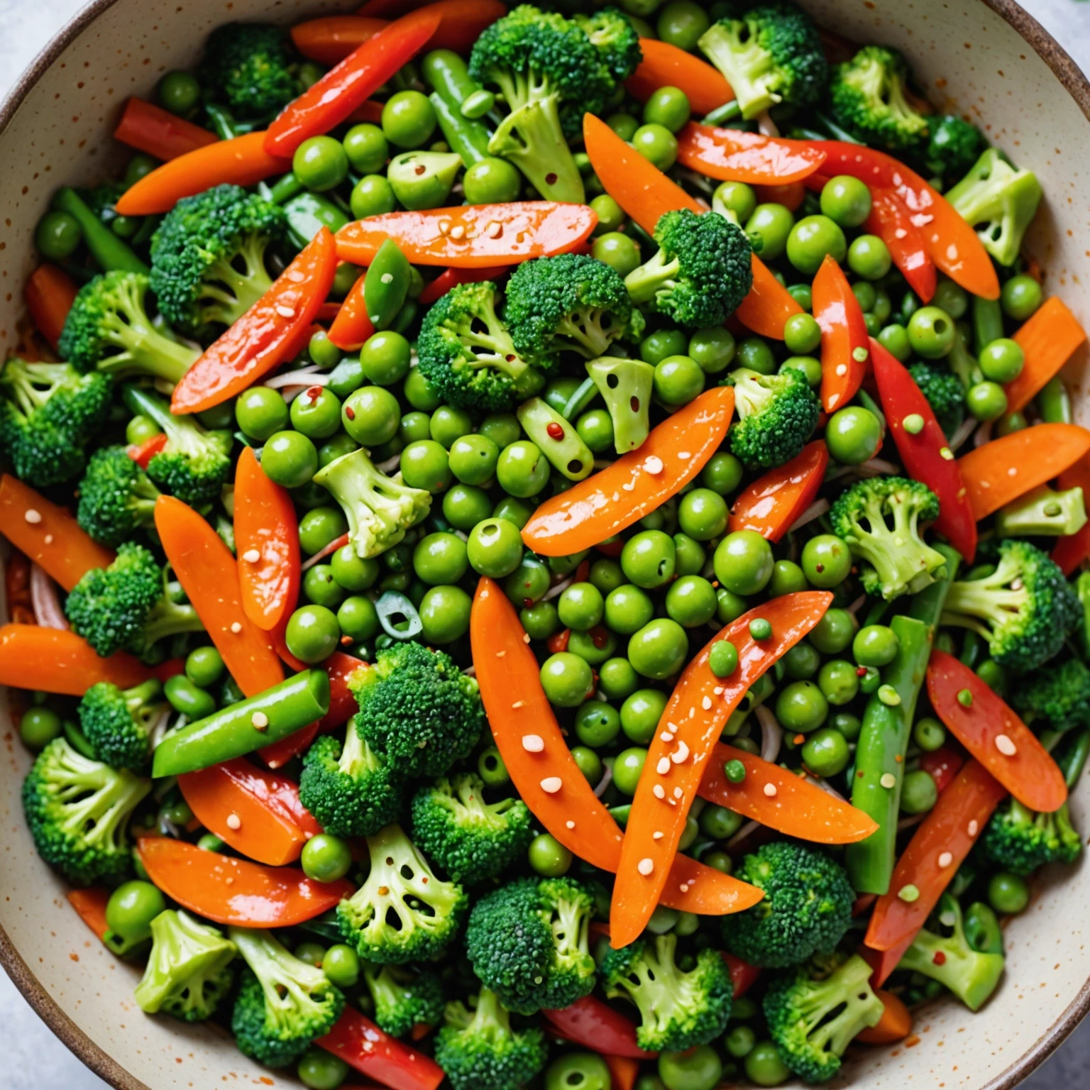 Instant Pot Ginger-Sesame Edamame and Vegetable Stir-Fry