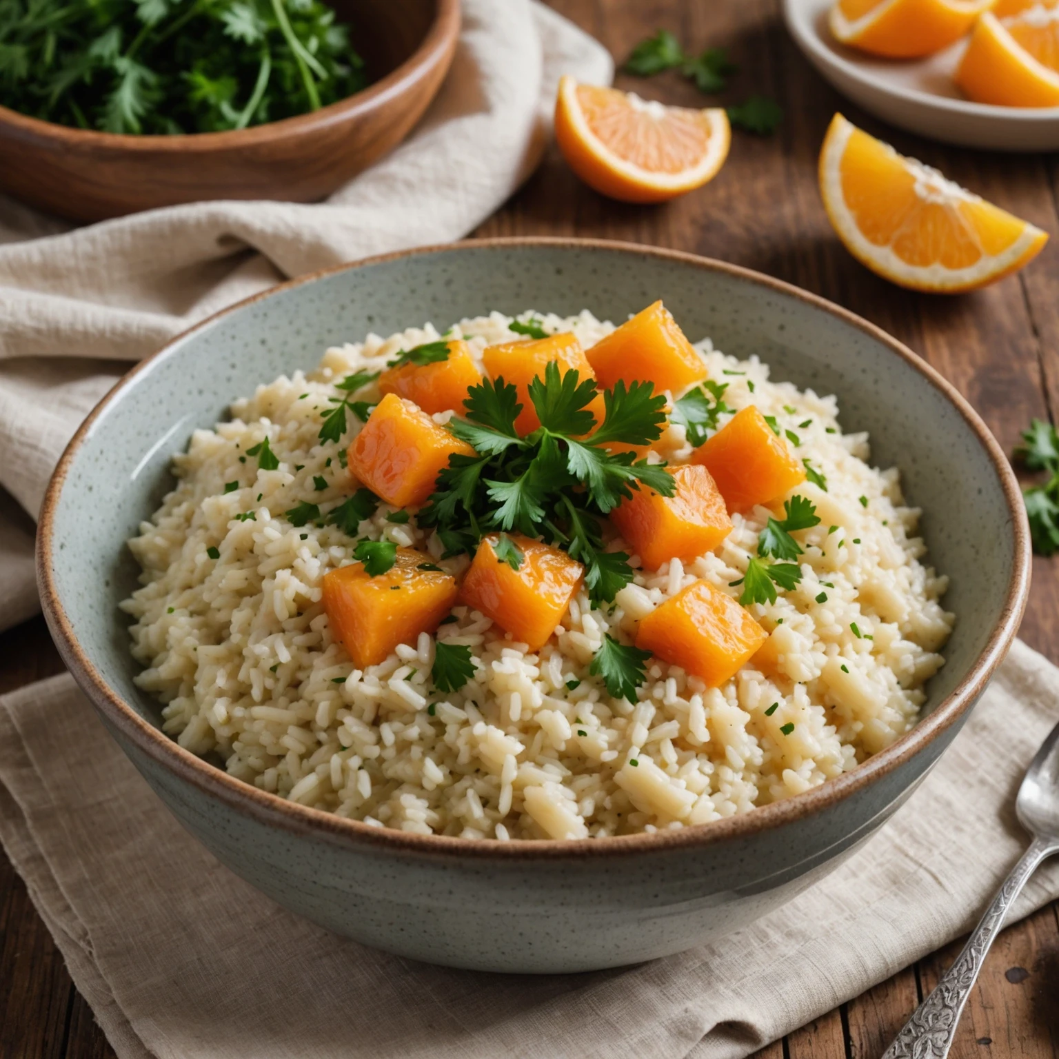 One-Pot Creamy Roasted Carrot and Ginger Risotto